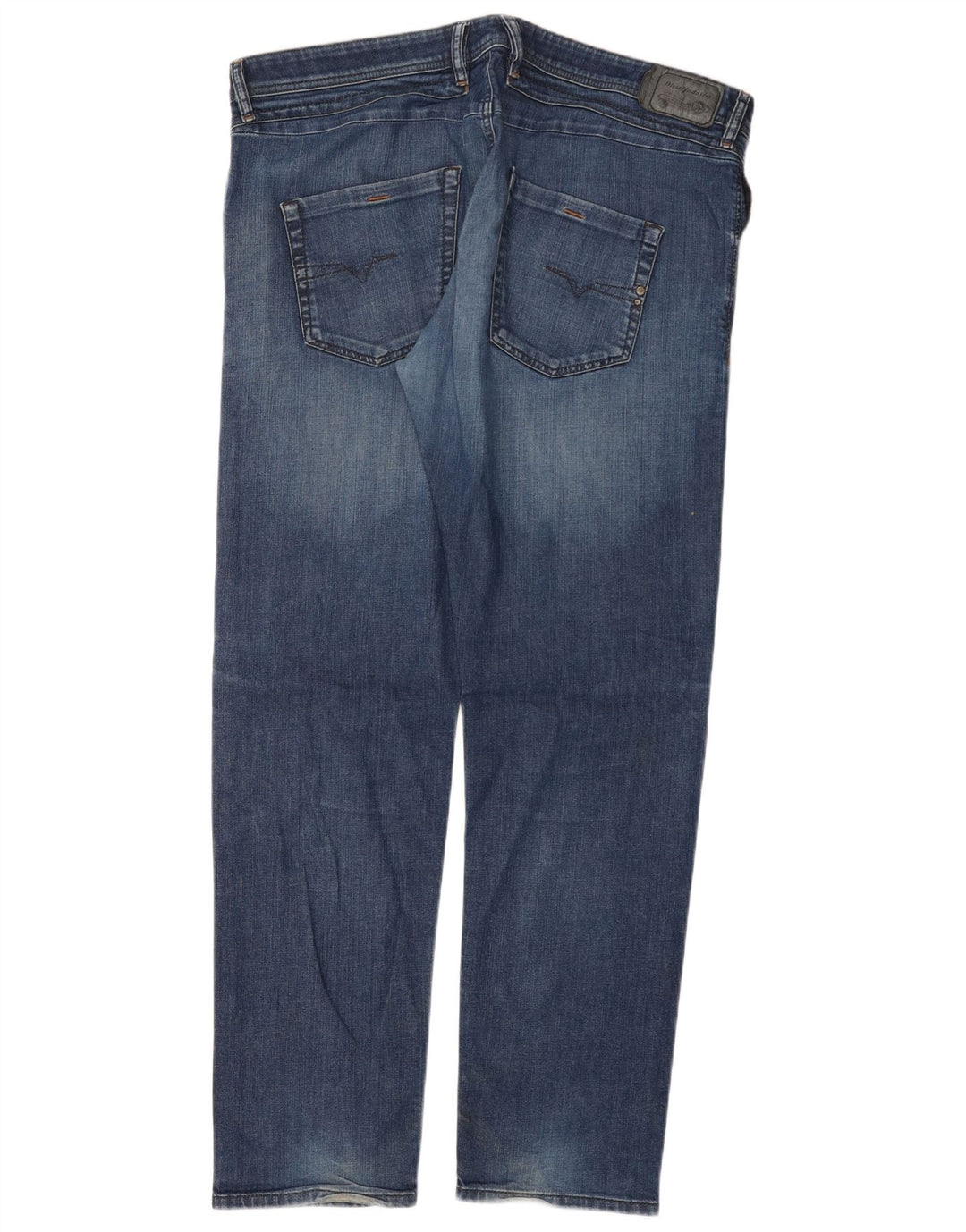 DIESEL Jeans da uomo Belther regolari slim affusolati W40 L32 cotone blu