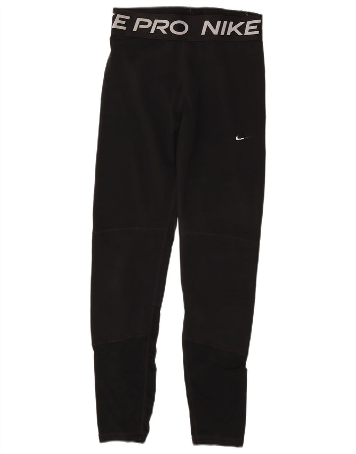 Leggings grafici Nike per ragazze 13-14 anni in poliestere nero