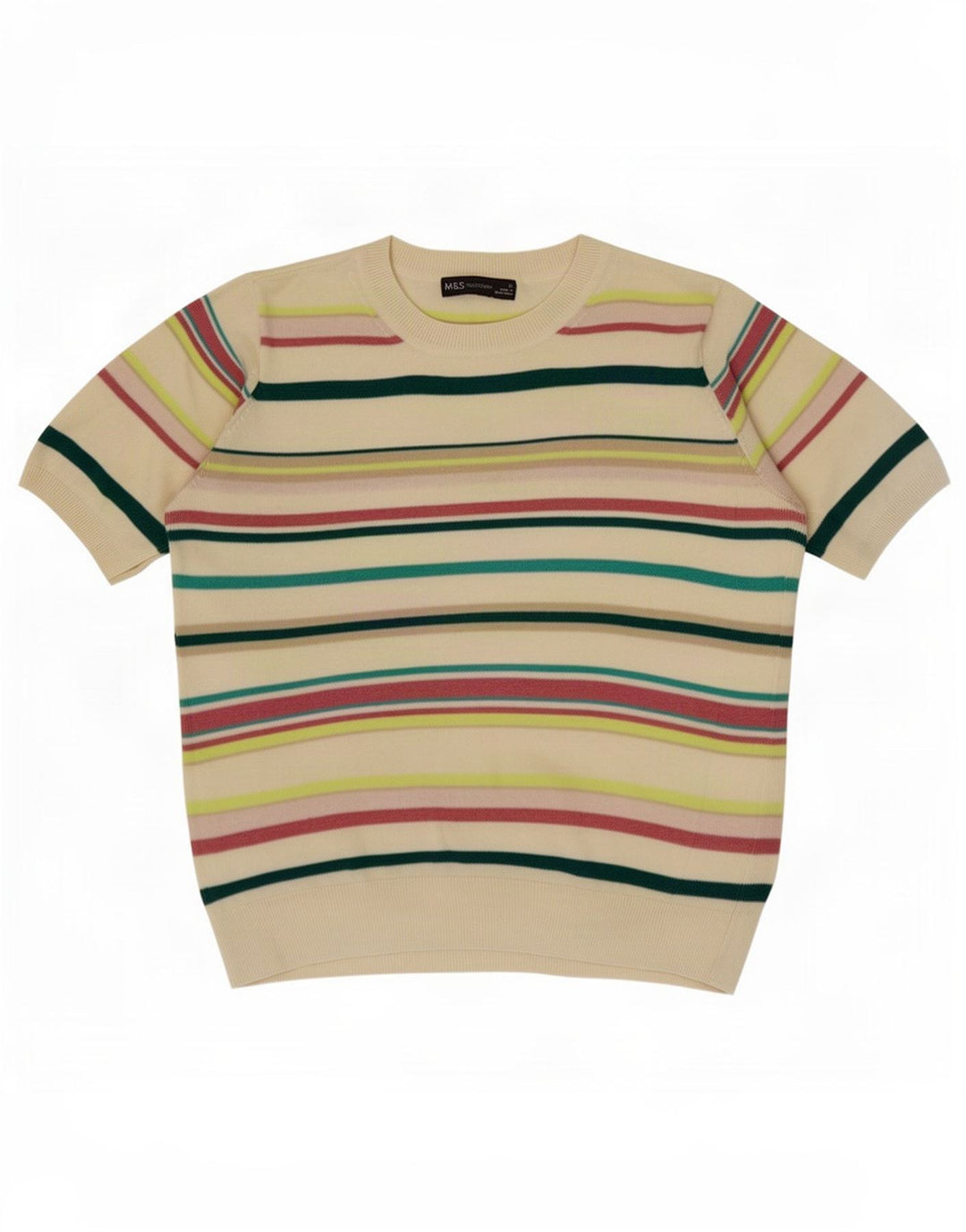 Maglione maglione girocollo da donna Marks & Spencer UK 12 medio multicolore