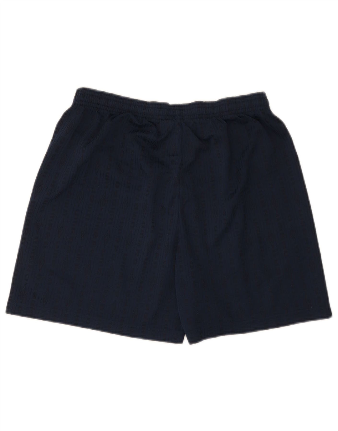 Pantaloncini sportivi grafici da uomo Umbro poliestere medio a righe blu navy