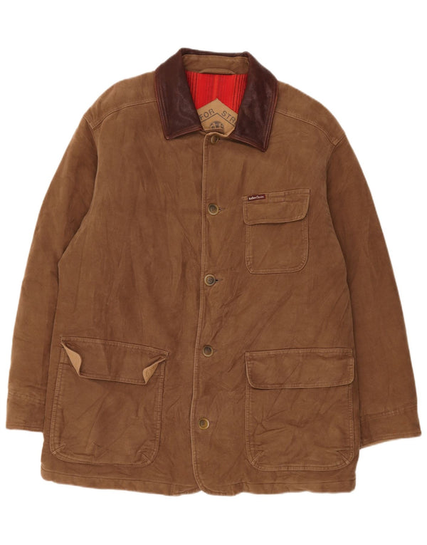 Marlboro Classics Mens Suede Jacket UK 40 Large Brown Leather