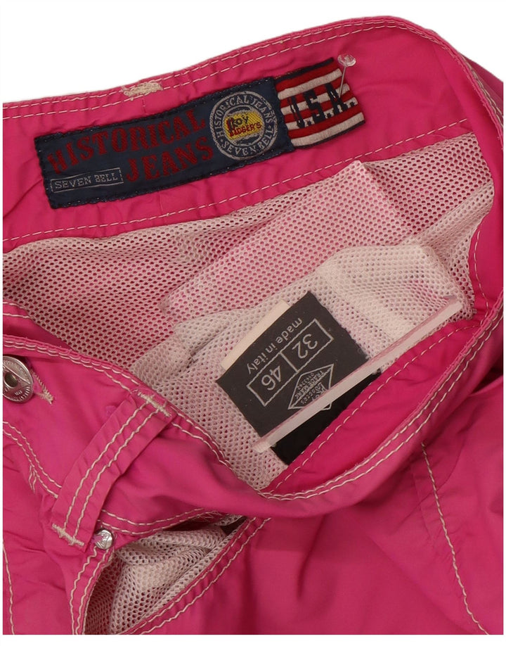 Pantaloncini da bagno da uomo Seven Bell Roy Rogers in nylon rosa medio