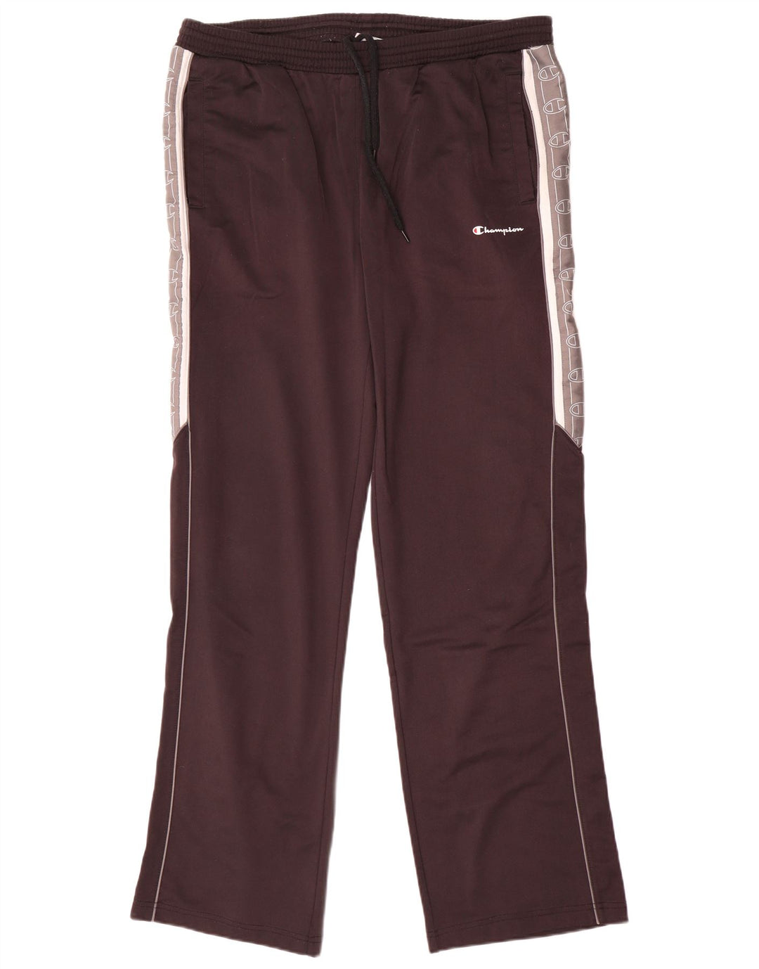 Pantaloni da tuta con grafica Champion da uomo, grandi, in poliestere color block nero