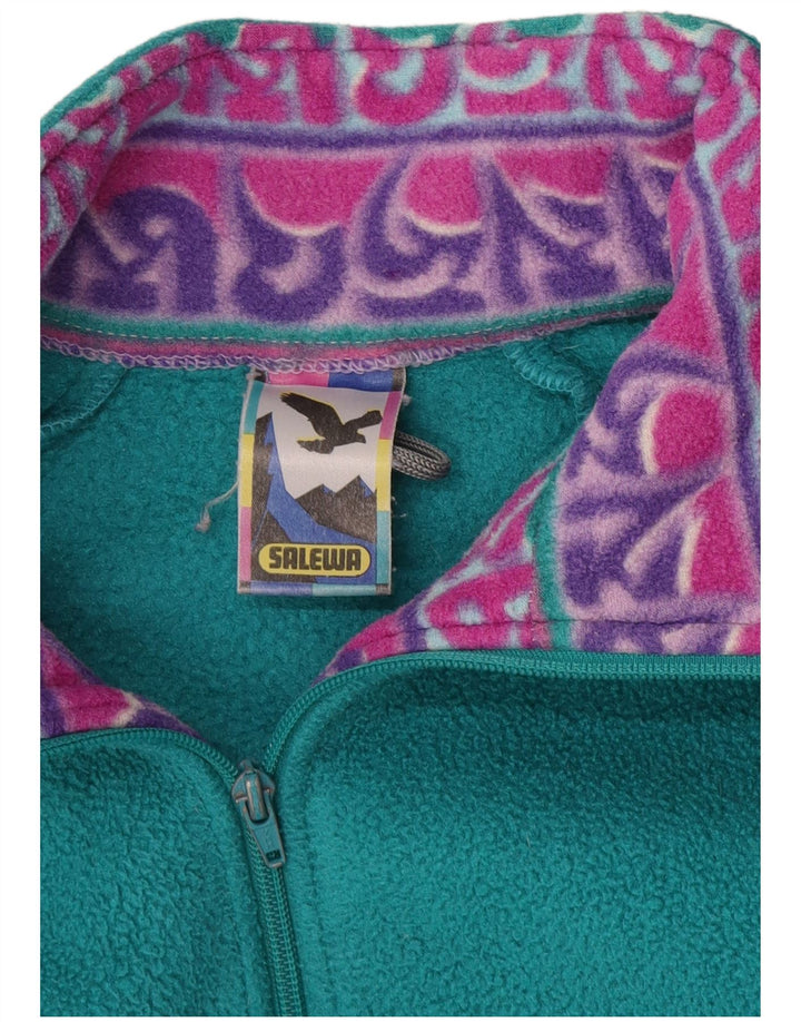 SALEWA Giacca in pile da uomo UK 40 Large Poliestere color block multicolore