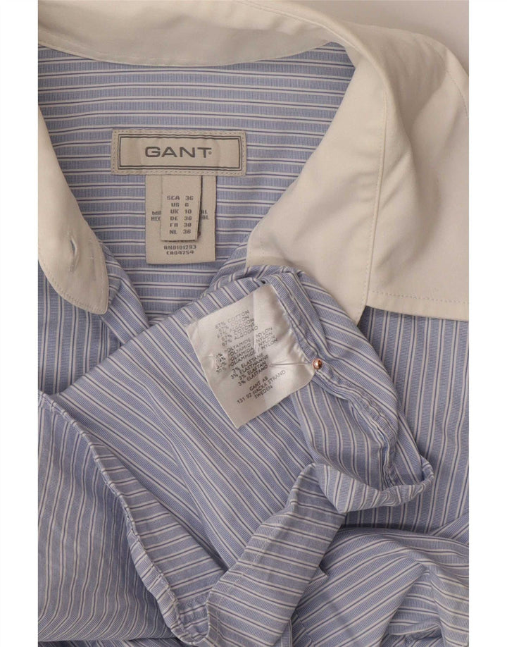 Camicia da donna Gant UK 10 piccolo cotone a righe blu