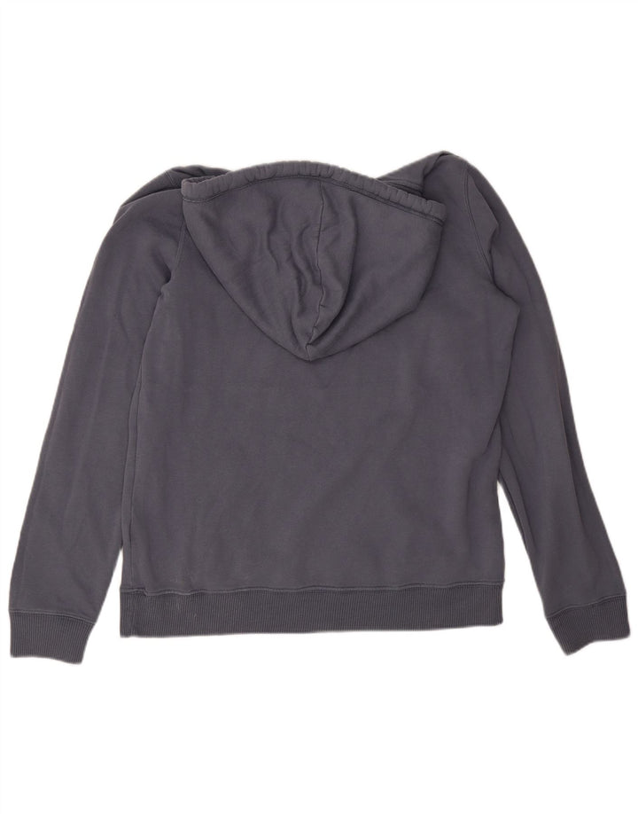 Maglione con cappuccio grafico da uomo Hollister in cotone grigio medio