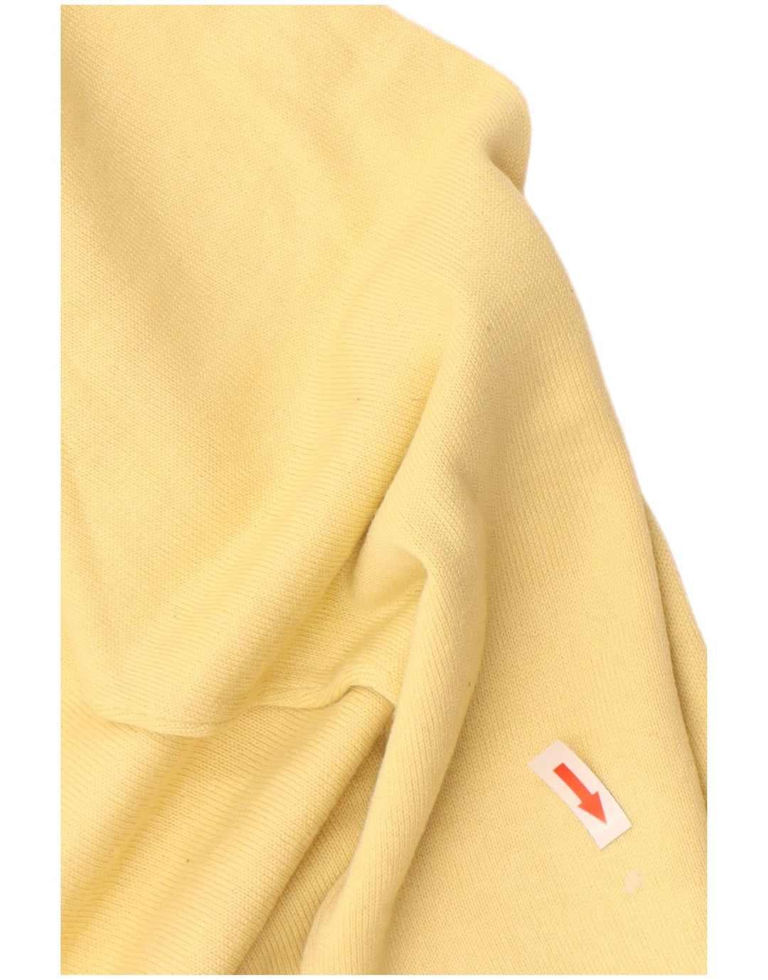 Maglione vintage da uomo con scollo a V, grande, in lana vergine gialla