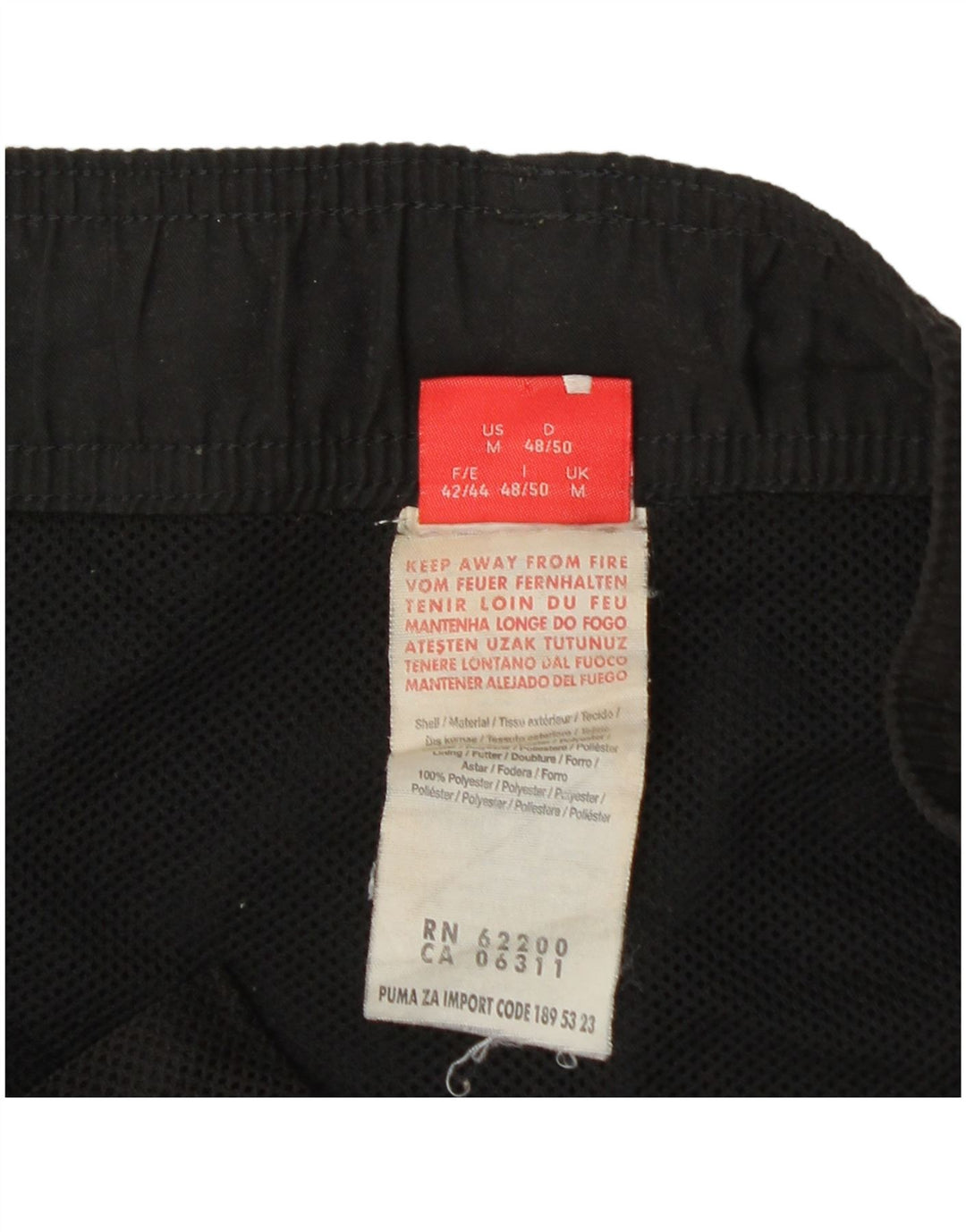Pantaloncini sportivi grafici da uomo Puma Medium Nero Poliestere