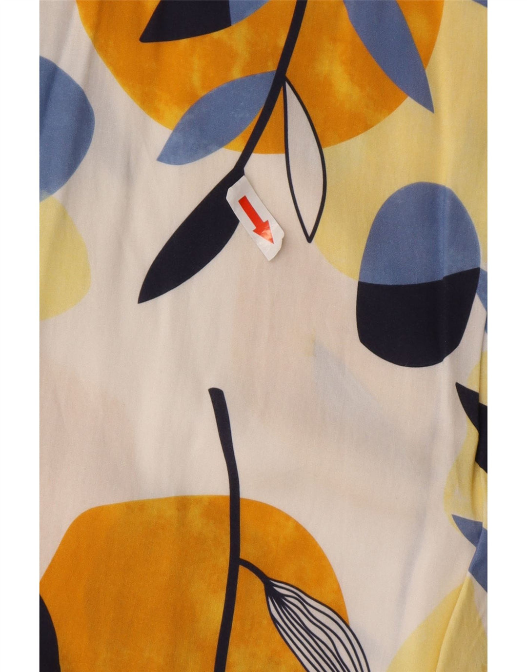 Camicia vintage da uomo a maniche corte 2XL in viscosa floreale multicolore