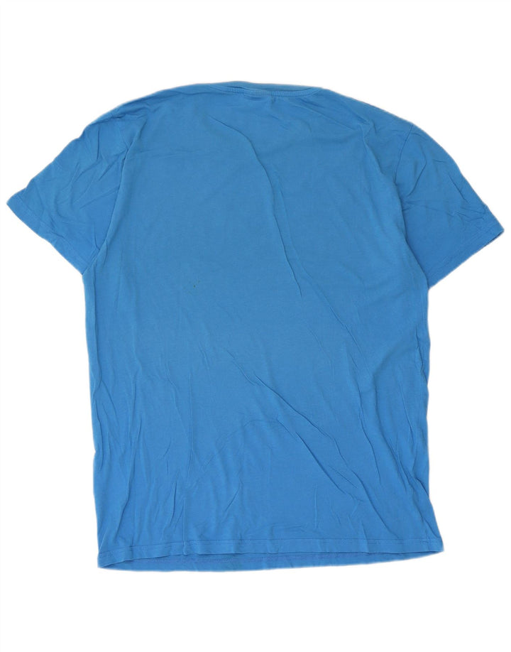 T-shirt grafica da uomo Sundek Top grande in cotone blu