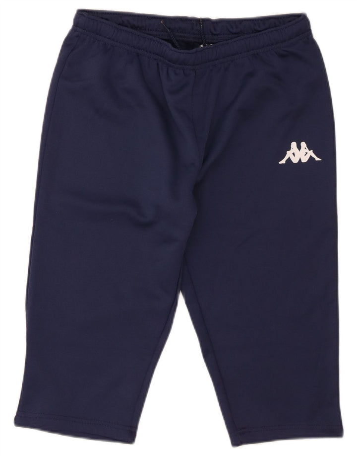Pantaloncini sportivi Bermuda Kappa da ragazzo 11-12 anni in poliestere blu navy