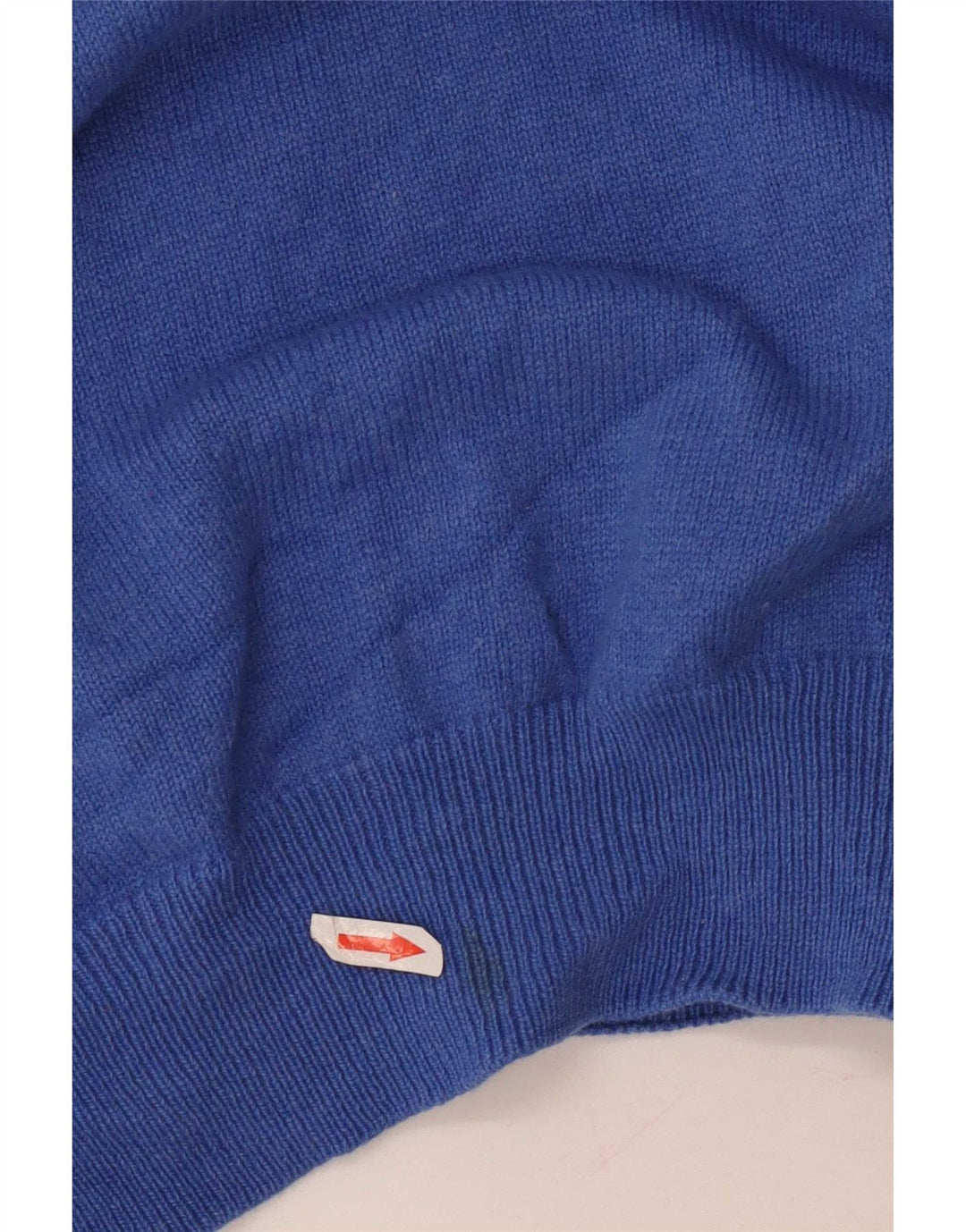 Maglione da uomo con zip e collo Fred Perry in lana blu medio