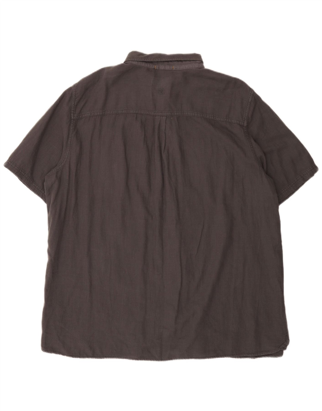 Camicia da uomo a maniche corte, vestibilità regolare, Fat Face, cotone grigio 3XL