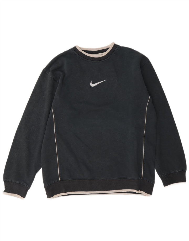 Felpa Nike Uomo Maglione Cotone Grigio Medio