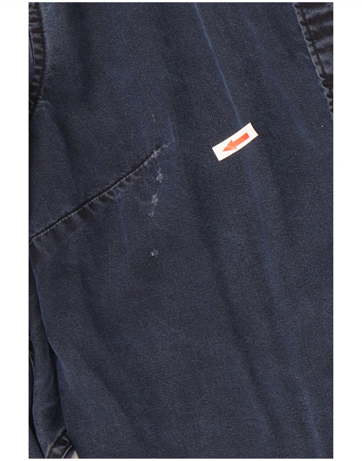Camicia in denim Lee da donna vestibilità regolare UK 10 Small Lyocell blu navy
