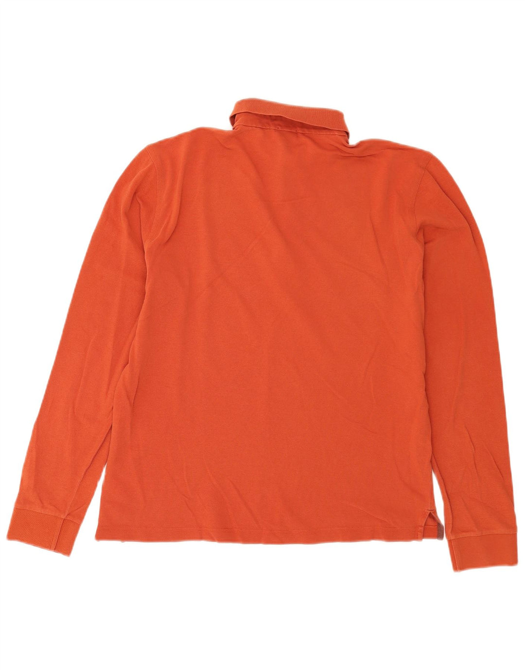 Polo a maniche lunghe da uomo Hugo Boss piccola arancione