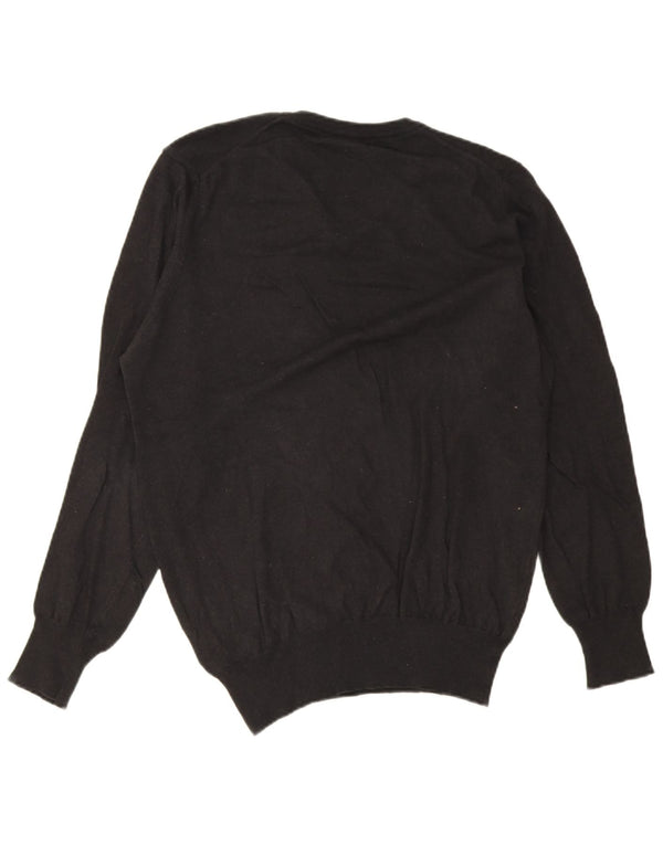 Maglione da uomo con scollo a V Avirex XL in cotone nero
