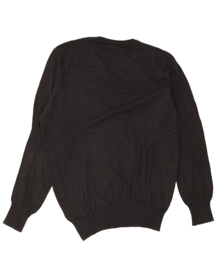 Maglione da uomo con scollo a V Avirex XL in cotone nero