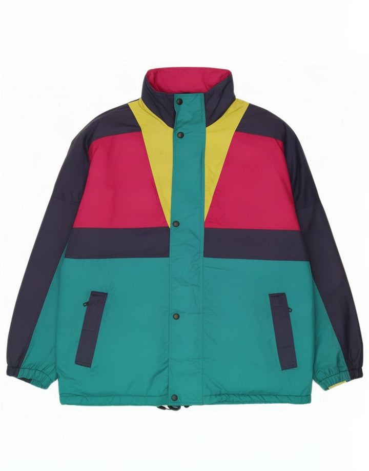 Giacca da tuta da uomo vestibilità ampia O'Kief, grande nylon color block blu