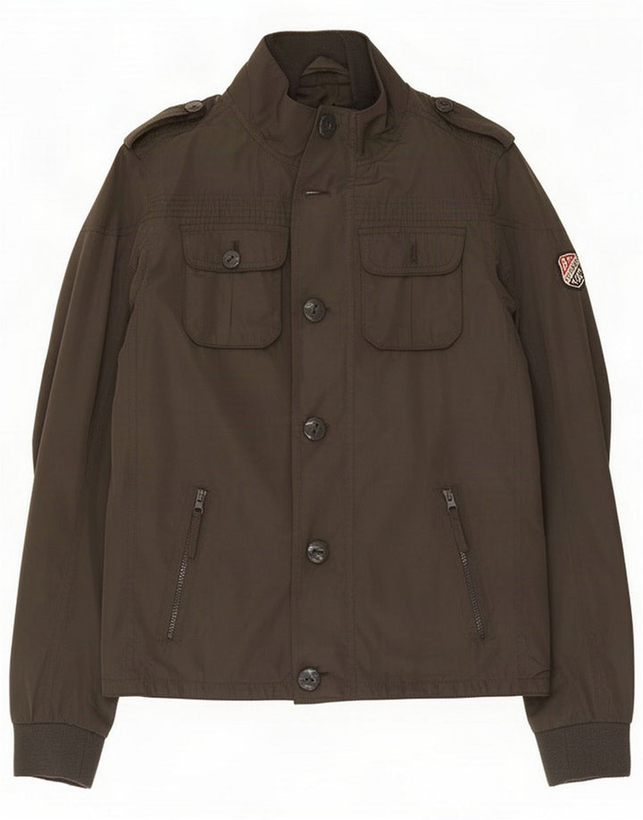 Giacca militare da uomo Tommy Hilfiger UK 38 Poliestere kaki medio