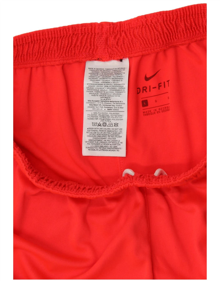 Pantaloncini sportivi Nike Dri Fit Graphic da uomo, grandi, in poliestere arancione