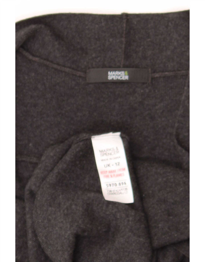 Maglione cardigan senza maniche da donna Marks & Spencer UK 12 Grigio medio