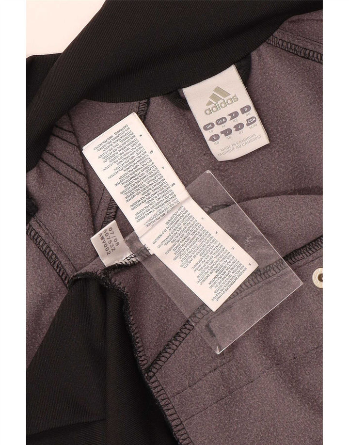 Giacca da tuta da donna Adidas UK 14 Medium Nero Poliammide