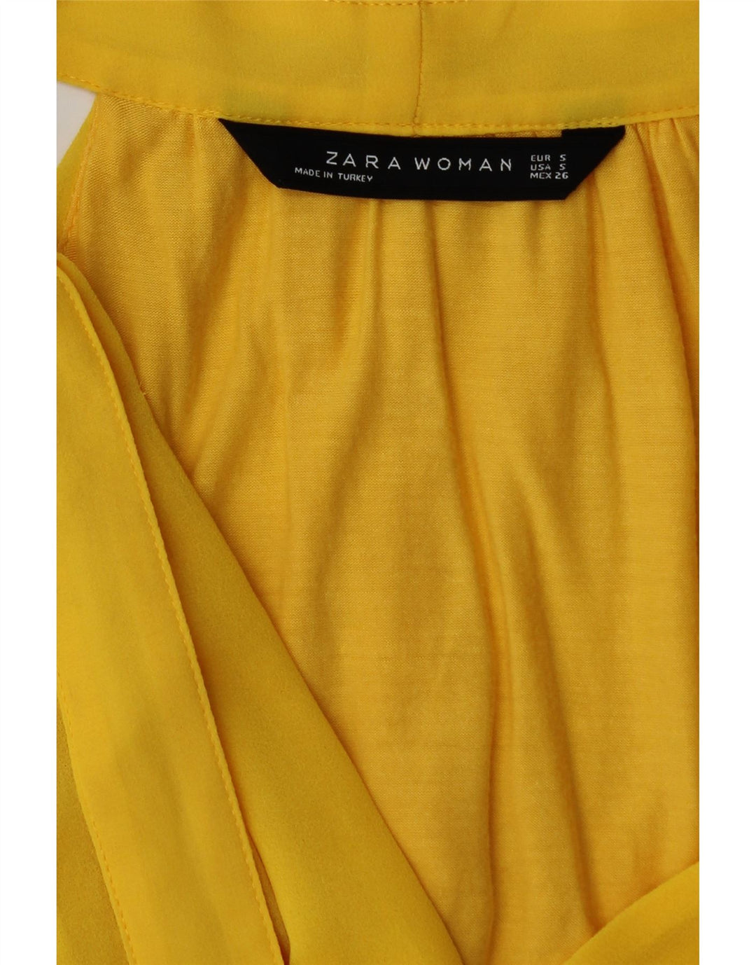 ZARA Womens Sleeveless Blouse Top UK 10 Small Yellow Vintage Zara and Second-Hand Zara from Messina Hembry 