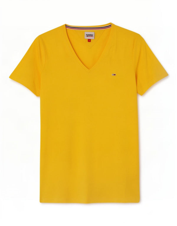 Maglietta da donna Tommy Hilfiger Top UK 10 piccola gialla