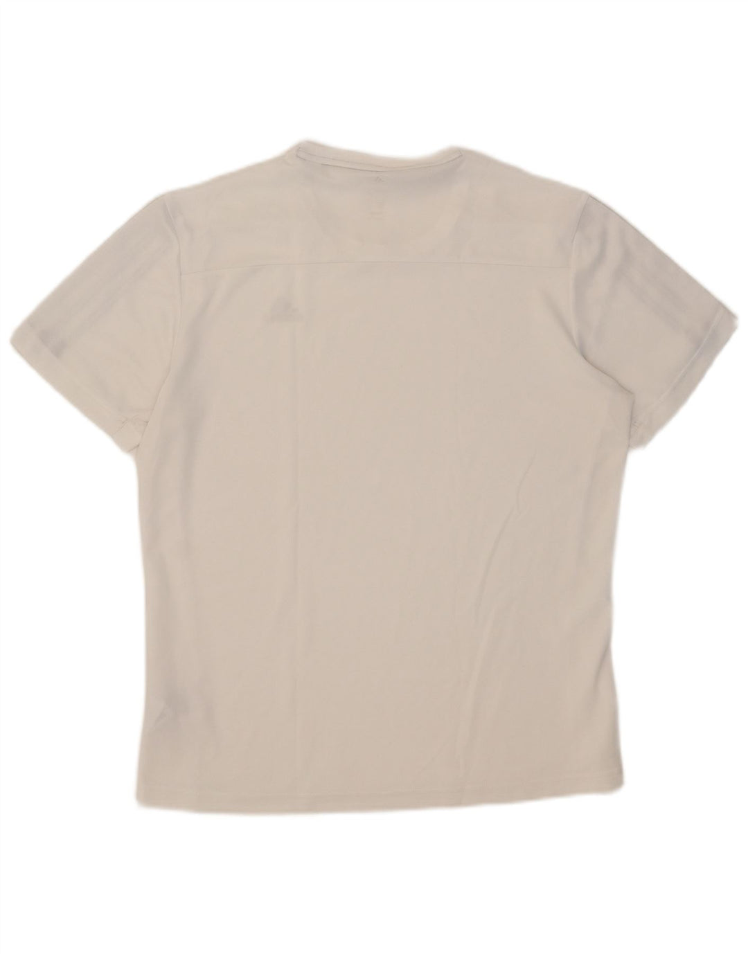 T-shirt Adidas Climalite da uomo Top in poliestere bianco medio