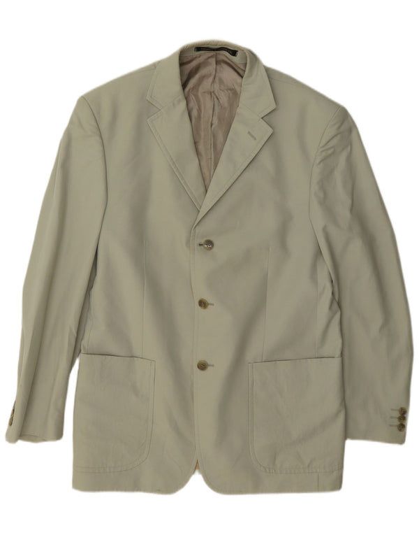 Giacca blazer a 3 bottoni Marks & Spencer da uomo UK 40 Cotone beige medio