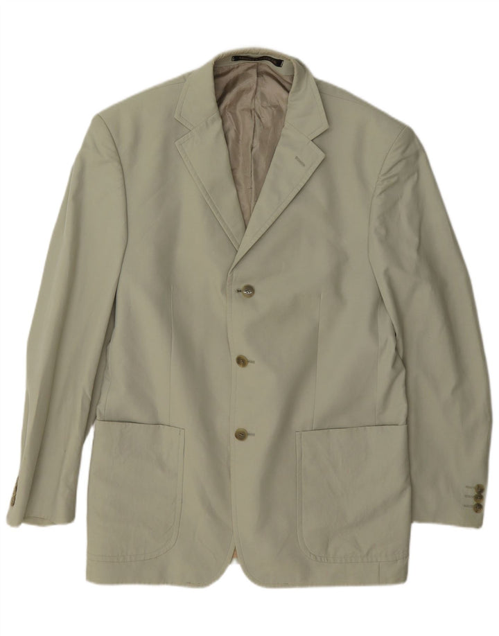 Giacca blazer a 3 bottoni Marks & Spencer da uomo UK 40 Cotone beige medio