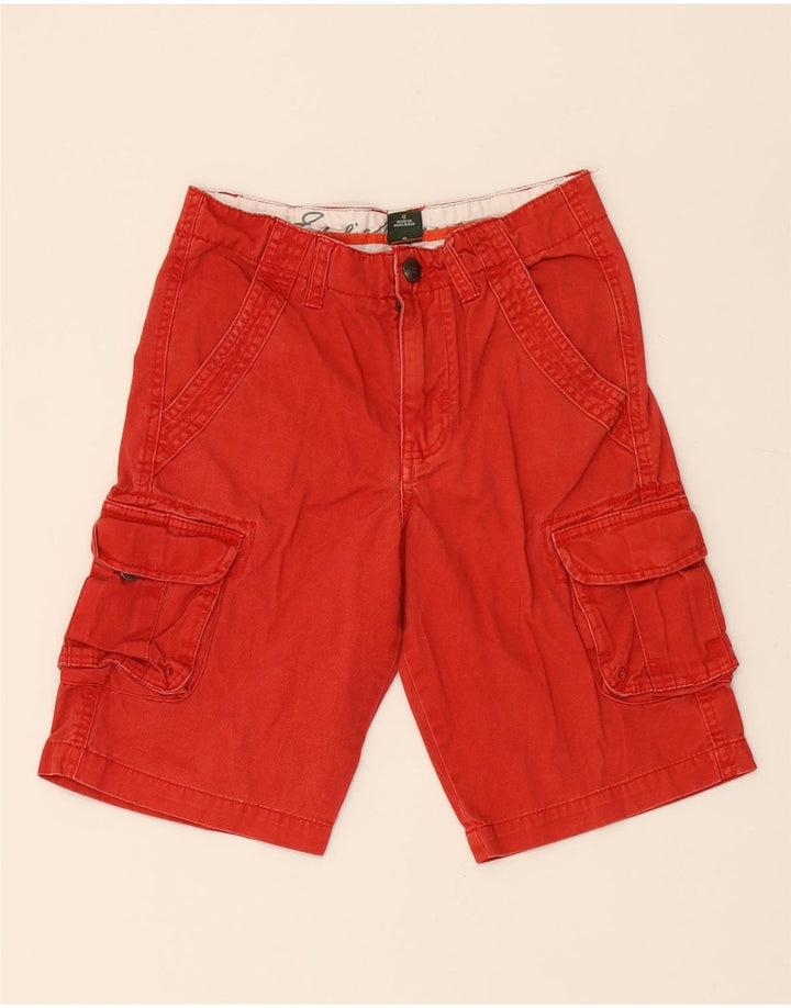 EDDIE BAUER Boys Cargo Shorts 11-12 Years W26  Red Cotton Vintage Eddie Bauer and Second-Hand Eddie Bauer from Messina Hembry 