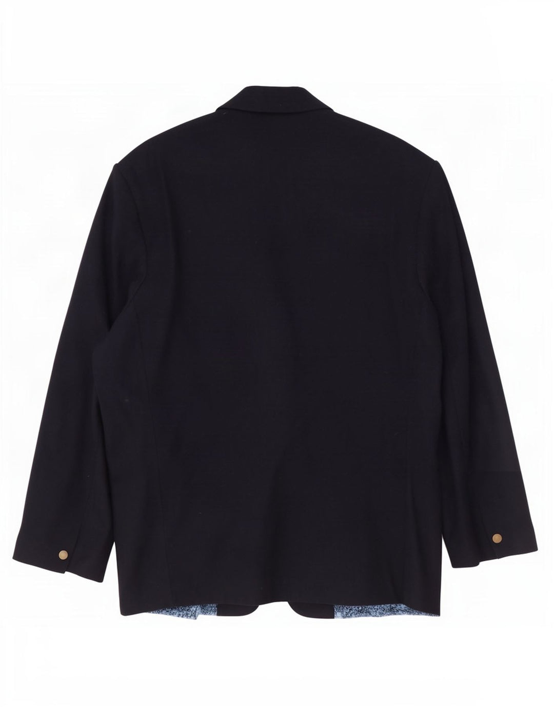 Giacca blazer da uomo a 2 bottoni Pollini UK 38 lana blu navy media