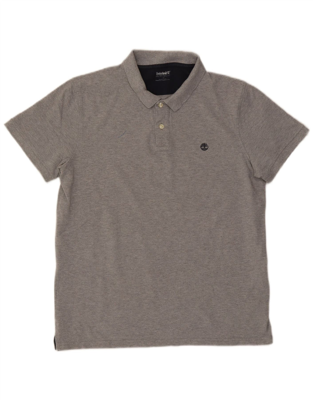 Polo da uomo Timberland grande in cotone grigio