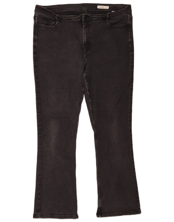 Jeans bootcut slim da donna Marks & Spencer UK 18 XL W40 L28 cotone nero