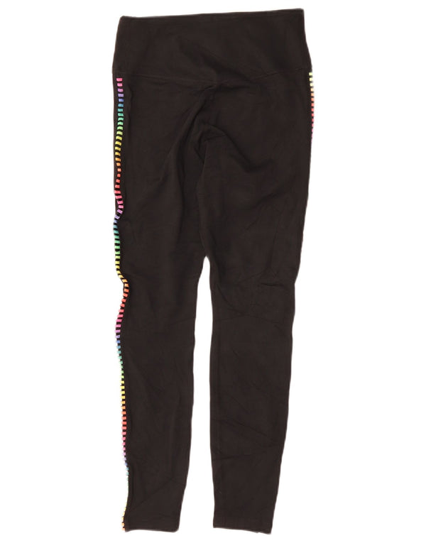 Leggings Nike Dri Fit da donna UK 8 Small Nero Poliestere geometrico