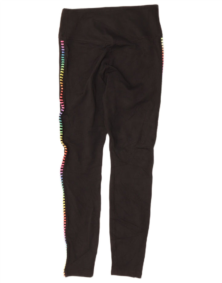 Leggings Nike Dri Fit da donna UK 8 Small Nero Poliestere geometrico