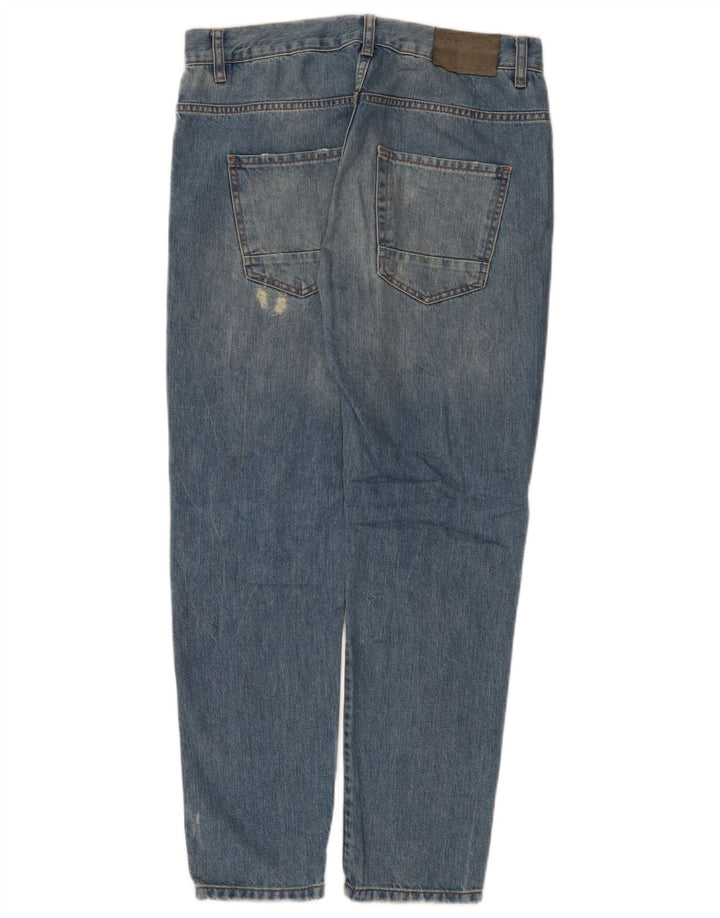 Jeans slim invecchiati da uomo Zara EU 40 medio W31 L28 blu