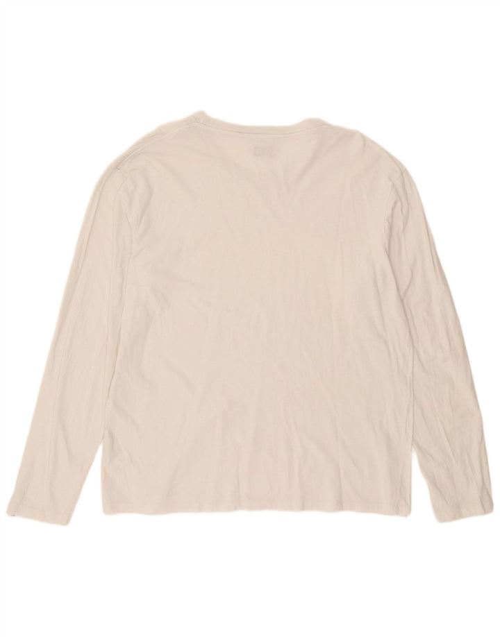 Levi's Maglia da uomo a maniche lunghe XL in cotone bianco