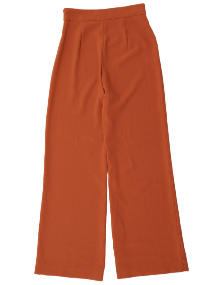 Pantaloni casual a gamba larga da donna Zara medi W28 L34 marroni