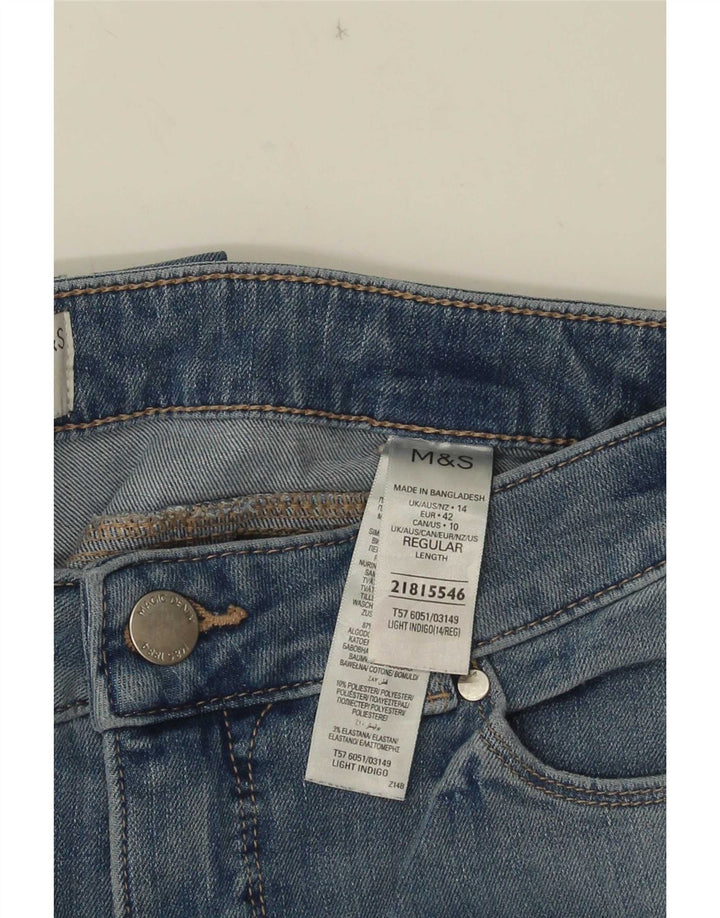 Jeans dritti Marks & Spencer da donna Sienna UK 14 medio W30 L30 blu