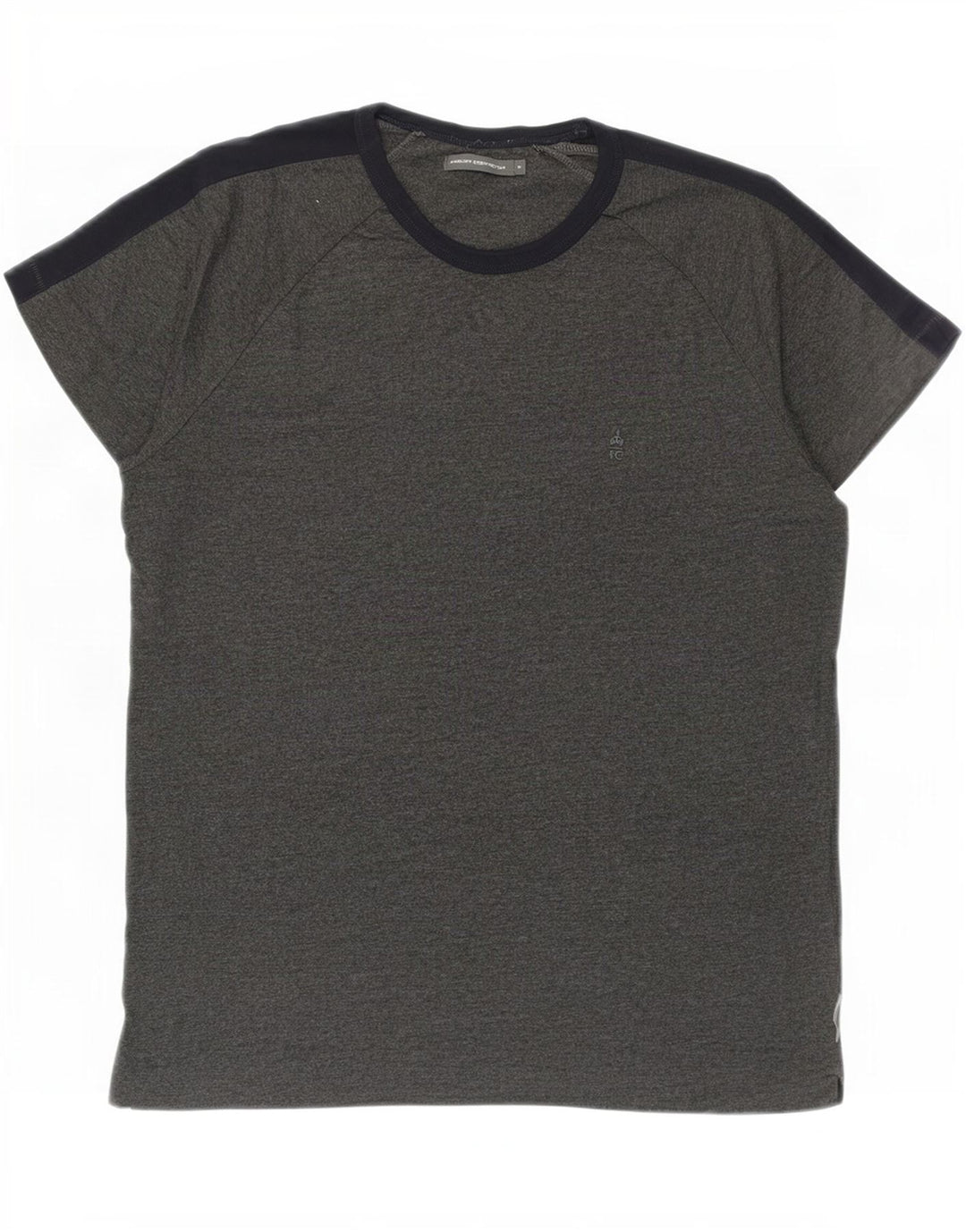 T-shirt da uomo French Connection Top XL in cotone color block grigio