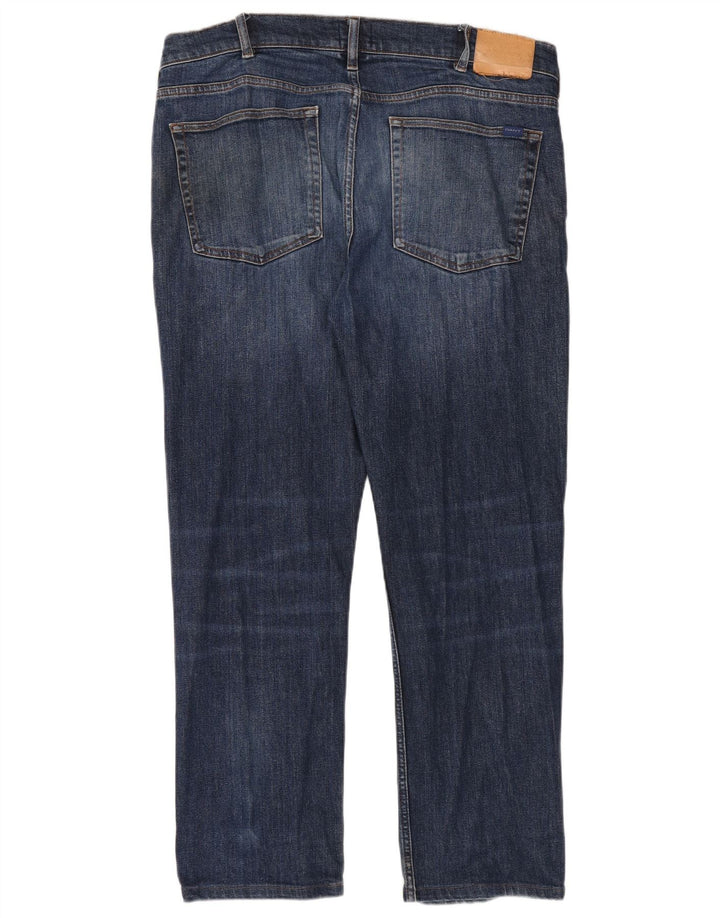 Jeans dritti regolari da uomo Gant W36 L32 cotone blu