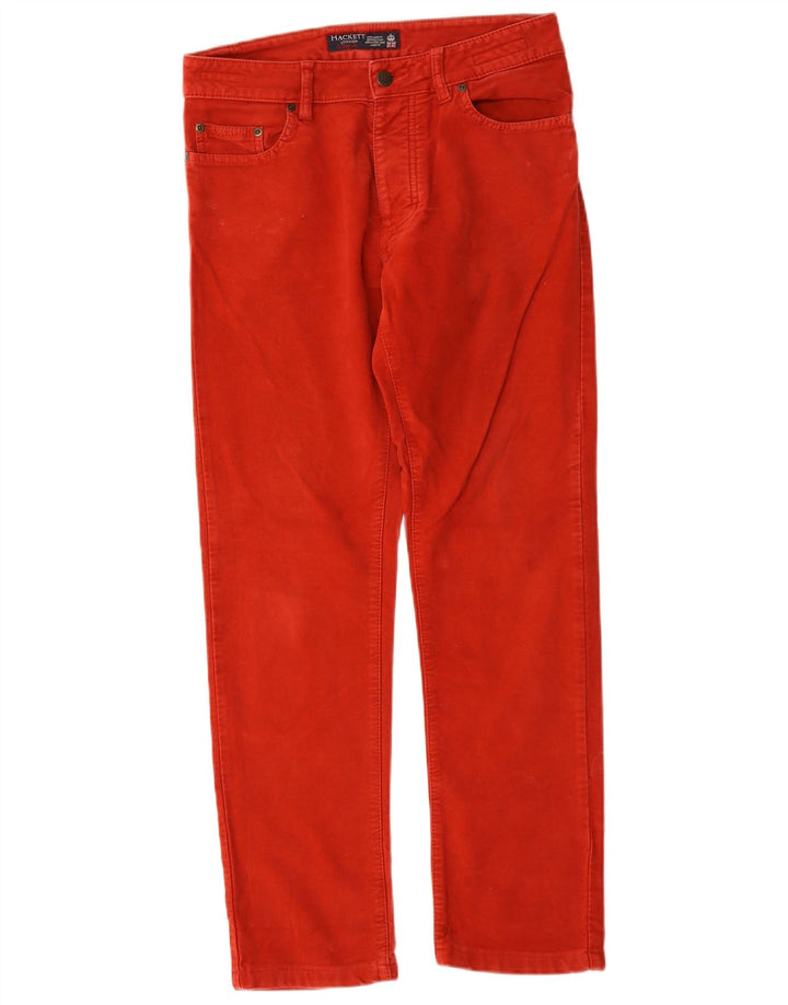 Pantaloni casual dritti da uomo Hackett W30 L29 cotone rosso