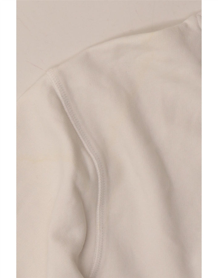 FILA Mens Graphic Sweatshirt Jumper Small White Cotton Vintage Fila and Second-Hand Fila from Messina Hembry 