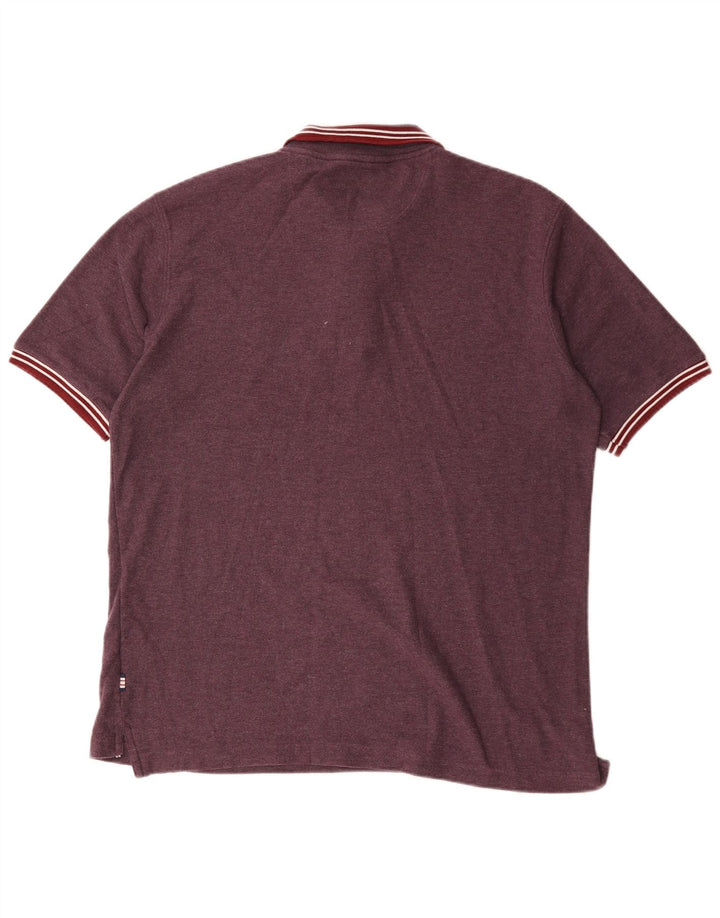 Polo da uomo Fila IT 56 2XL Bordeaux poliestere