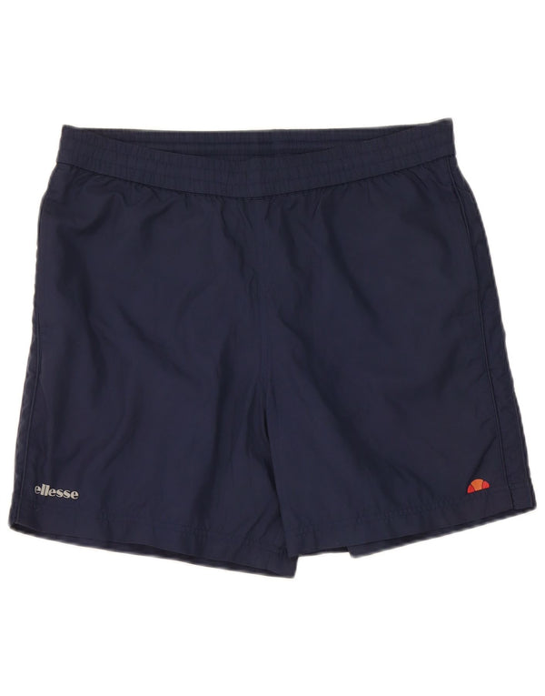 Pantaloncini sportivi da uomo Ellesse grandi in poliestere blu navy