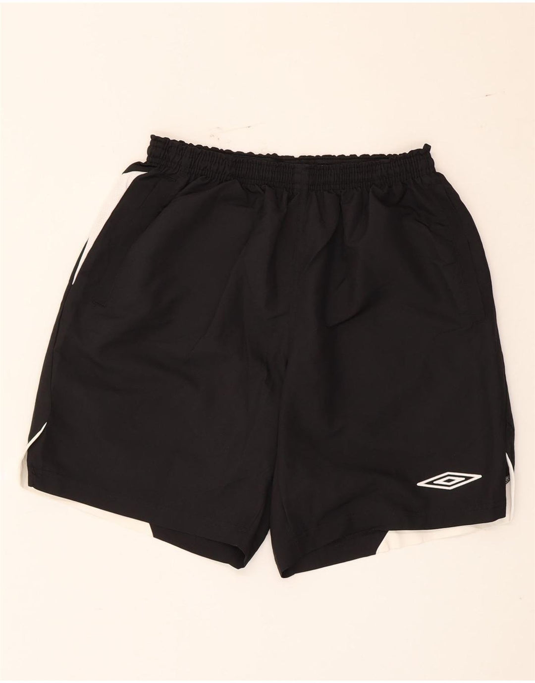 Pantaloncini sportivi da uomo Umbro Large in poliestere color block nero