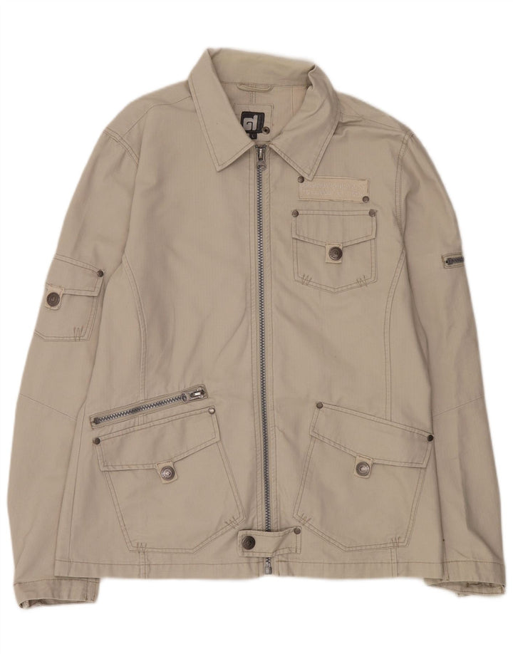 Giacca utilitaria vintage da uomo UK 40 grande beige
